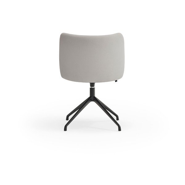 Sedia da pranzo grigio chiaro in imbottito Mogi – Teulat-image-2