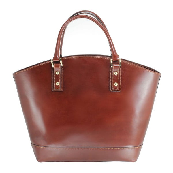 Borsa Stefania in pelle marrone - Chicca Borse