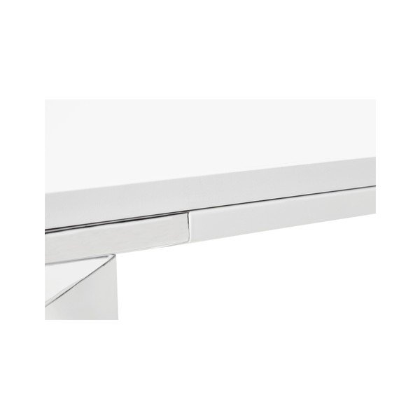 Scrivania bianca con piano in legno Warner - Kokoon-image-3