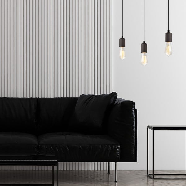 Apparecchio a sospensione nero Leon - LAMKUR-image-3