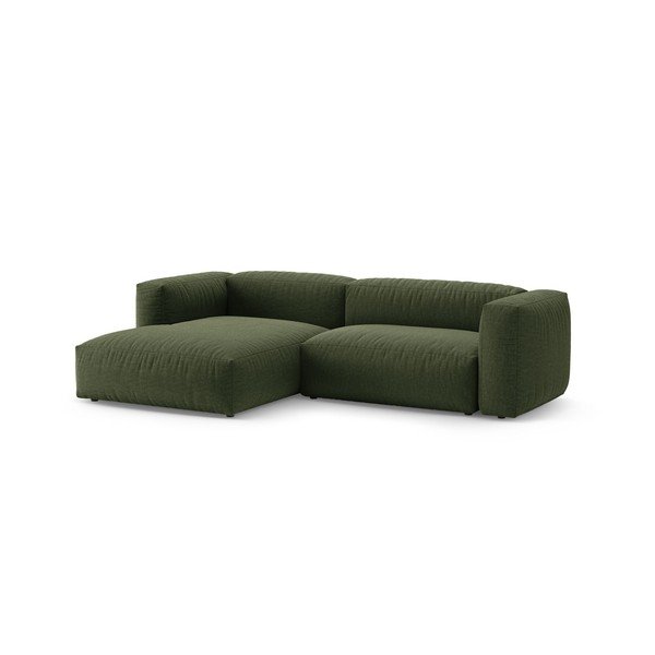 Divano angolare componibile verde allungabile (con penisola a sinistra/con chaise lounge) – Micadoni -image-3