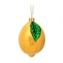 Decorazione per albero di natale in vetro fatta a mano ø 6 cm Shimmering Lemon – Sass & Belle