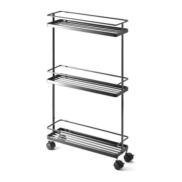 Carrello portaoggetti nero in metallo 38x66 cm Tower – YAMAZAKI