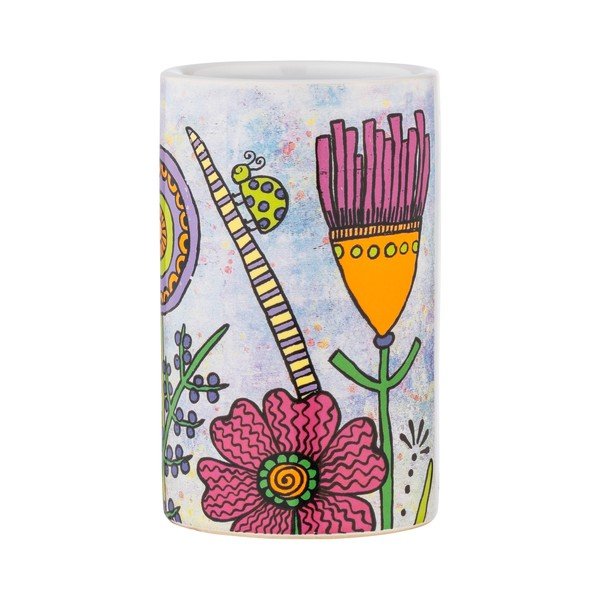 Tazza in ceramica per spazzolini da denti Rollin'Art Full Bloom - Wenko-image-2