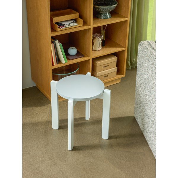 Sgabello grigio chiaro con effetto rovere impilabile Always – Hübsch-image-1
