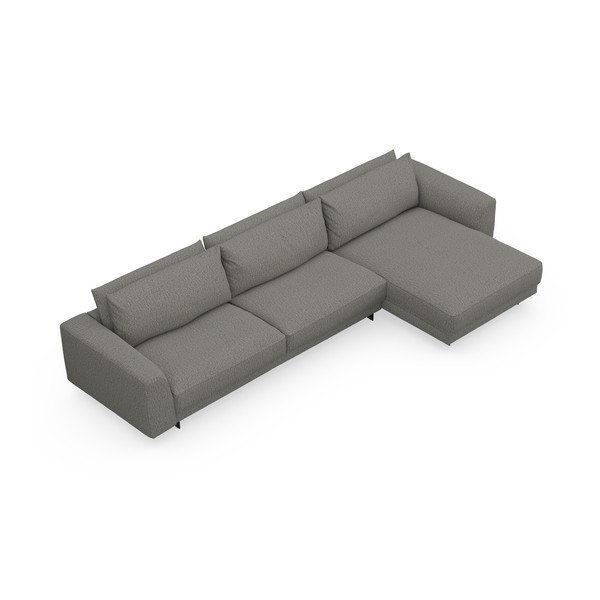 Divano angolare variabile grigio Samba - Furninova-image-3