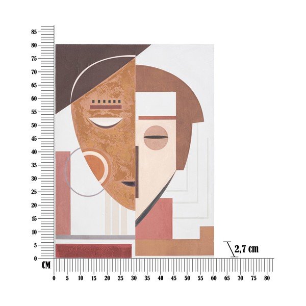 Dipinto a mano Faccia etica, 60 x 80 cm - Mauro Ferretti-image-3