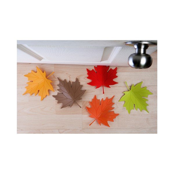 Cuneo per porta a forma di foglia gialla &CO Autunno - Qualy-image-1