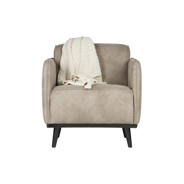 Poltrona grigio chiaro in similpelle Statement - BePureHome-image-2