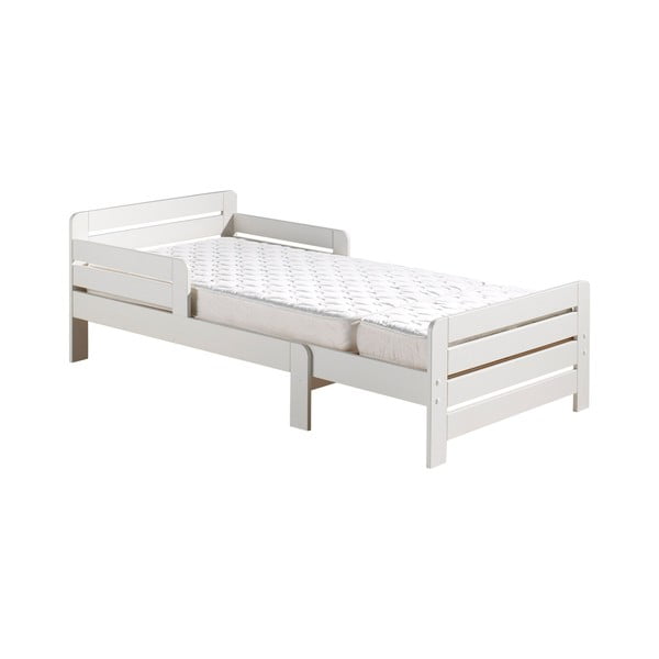 Letto per bambini in legno di pino bianco crescente con grata Jumper - Vipack-image-2