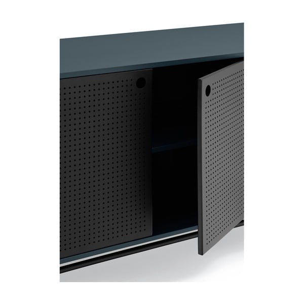 Cassettiera nera e blu, larghezza 212 cm Punto - Teulat-image-1