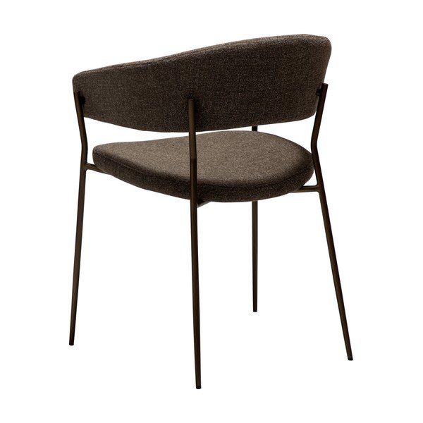 Sedia da pranzo marrone con braccioli Reboot – DAN-FORM Denmark-image-4