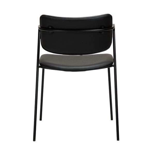 Sedia in similpelle nera Zed - DAN-FORM Denmark-image-4