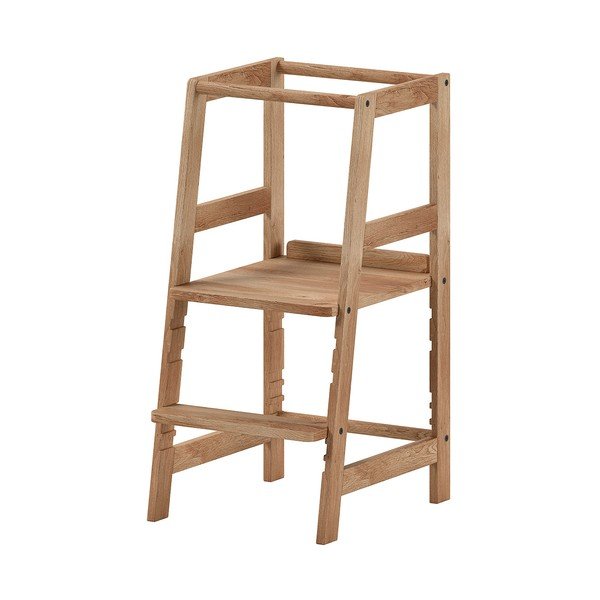 Torre di apprendimento di colore naturale in rovere massiccio Forrest – Vipack