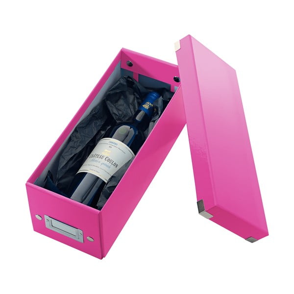Scatola porta CD rosa con coperchio, lunghezza 35 cm Click&Store - Leitz-image-2