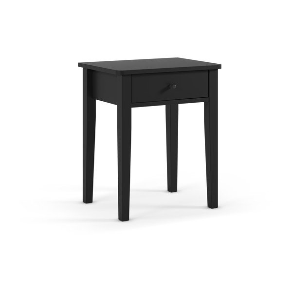 Comodino nero opaco Bart – Marckeric