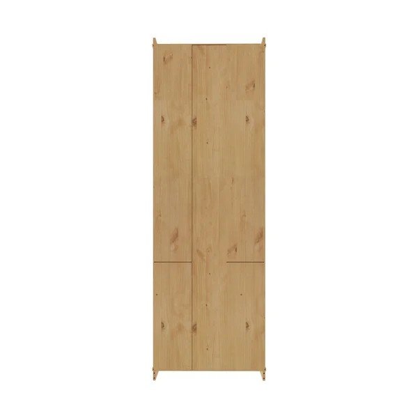 Vetrina colore naturale chiaro in pino massiccio 74x223x37 cm Anita – Støraa-image-4