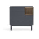 Cassettiera grigio scuro 90x90x40 cm Corvo – Teulat
