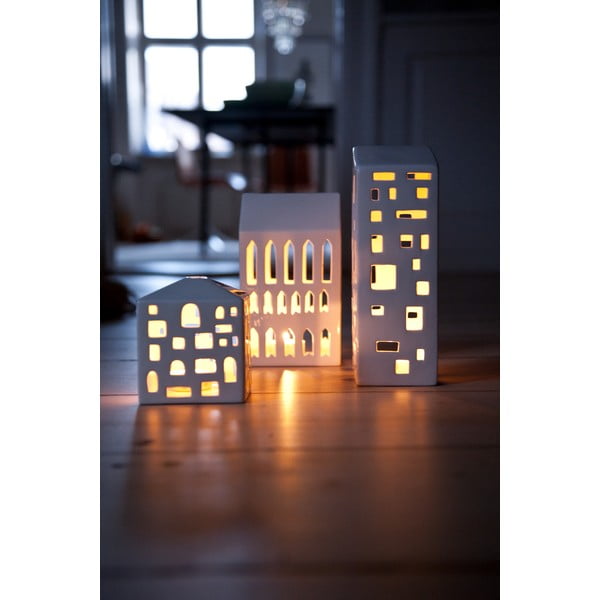 Portacandele in ceramica per tea light Urbania Lighthouse Church - Kähler Design-image-1