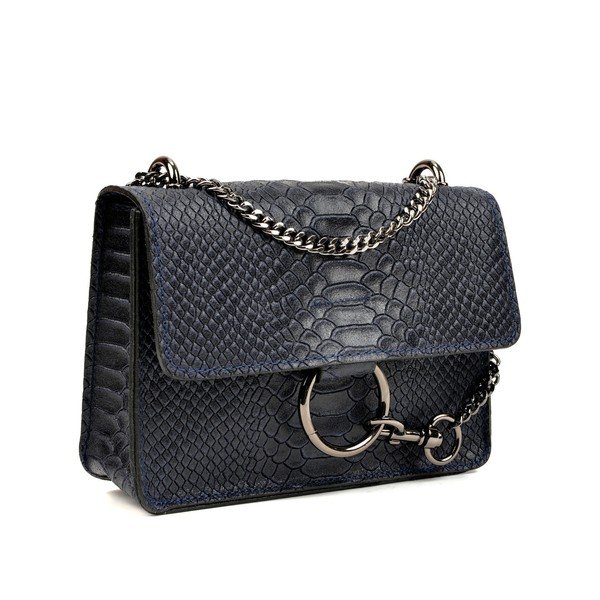 Marsupio in pelle blu scuro Bella - Carla Ferreri-image-2