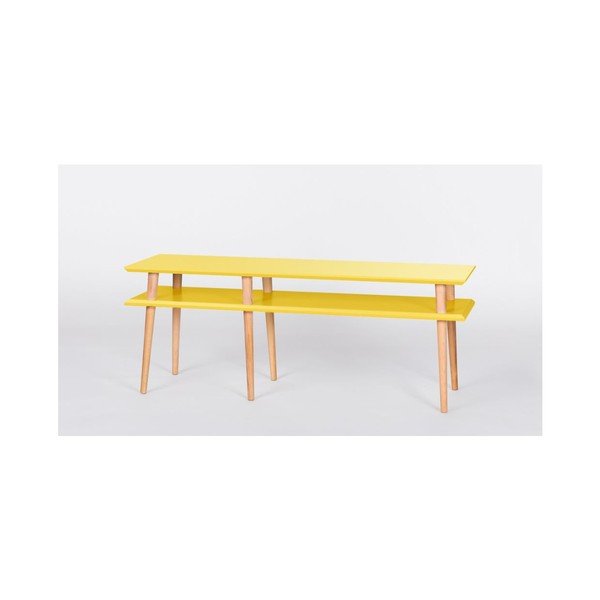 Tavolino Mugo Yellow, 119 cm (larghezza) e 45 cm (altezza) - Ragaba-image-1