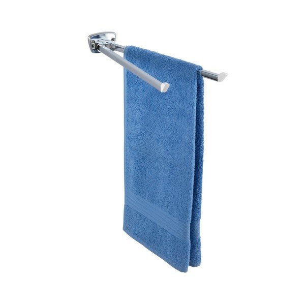 Porta asciugamani a parete in acciaio inox Basic 2 braccia - Wenko