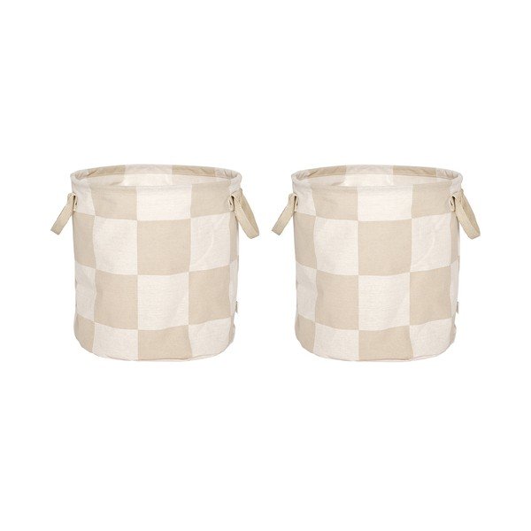Set di cesti in tessuto 2 pz ø 32x32 cm Chess – OYOY Living Design
