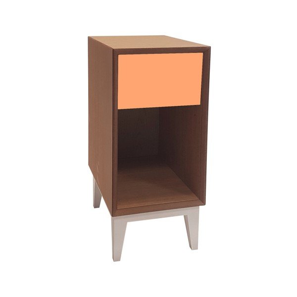 Piccolo comodino con cassetto grigio PIX - Ragaba
