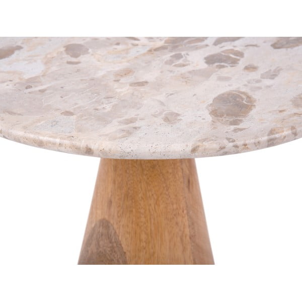 Tavolino rotondo con piano in marmo ø 50 cm Force - Leitmotiv-image-2