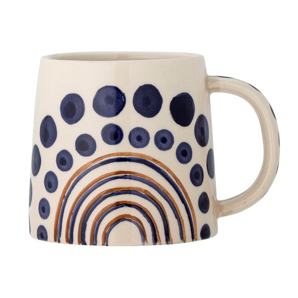 Tazza in gres blu scuro-beige 515 ml Shama - Bloomingville