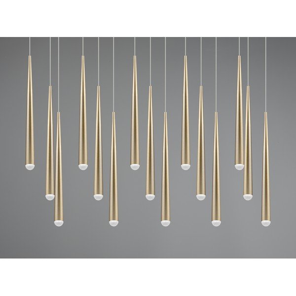 Lampadario LED dorato Cala – Trio Select-image-1