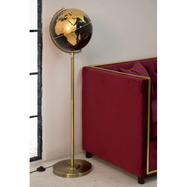 Lampada da tavolo in bronzo nero Da Terra, altezza 130 cm - Mauro Ferretti-image-1