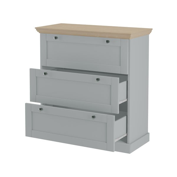 Cassettiera alta grigia 75x80 cm Binz - Støraa-image-2