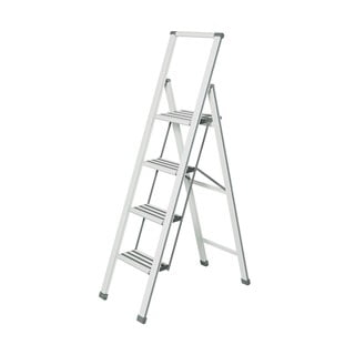 Scala pieghevole bianca, altezza 153 cm - Wenko