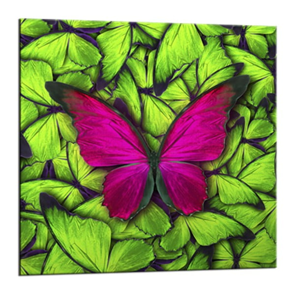 Immagine Glasspik Farfalla verde, 20 x 20 cm Butterfly Garden - Styler