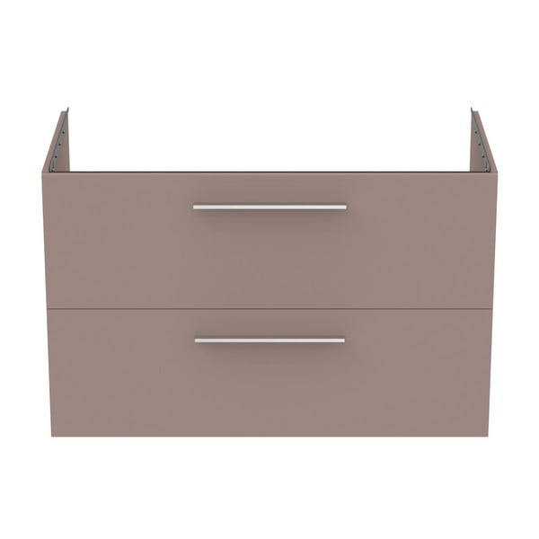 Mobile per lavabo grigio e beige a sospensione 100x63 cm i.Life B - Ideal Standard-image-2