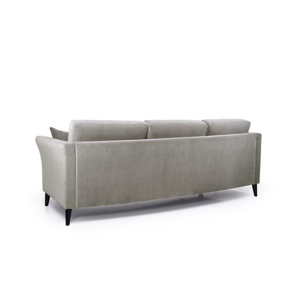 Divano in velluto marrone 237 cm Eden - Scandic-image-3