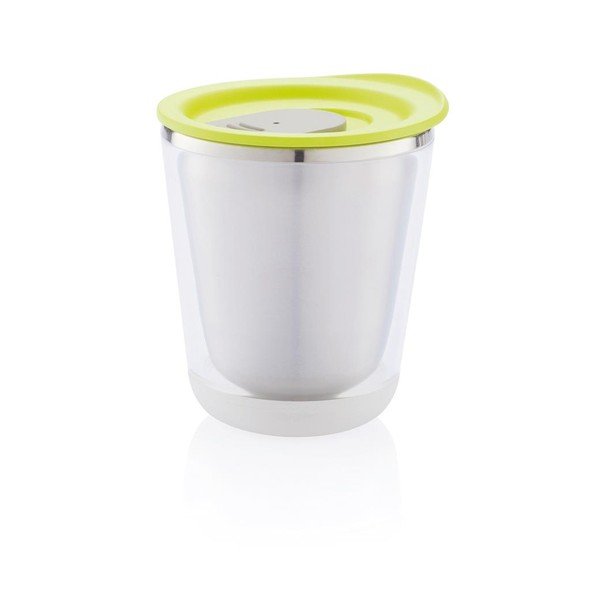 Zelený cestovní termohrnek XD Design Dia, 227 ml