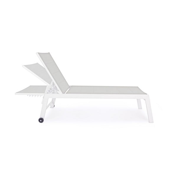 Sdraio da giardino bianca in metallo Hilde   – Bizzotto-image-2