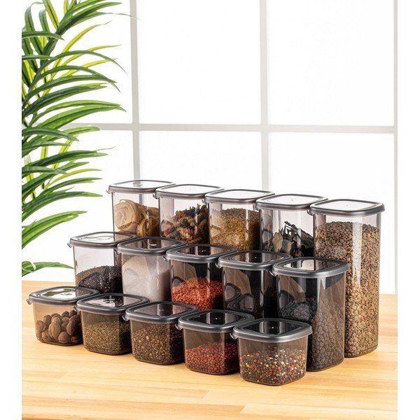 Set di contenitori per alimenti alimentari 15 pz Fresco – Hermia-image-1