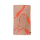 Asciugamano in cotone biologico arancione/marrone chiaro 70x133 cm Nova Arte - Mette Ditmer Denmark