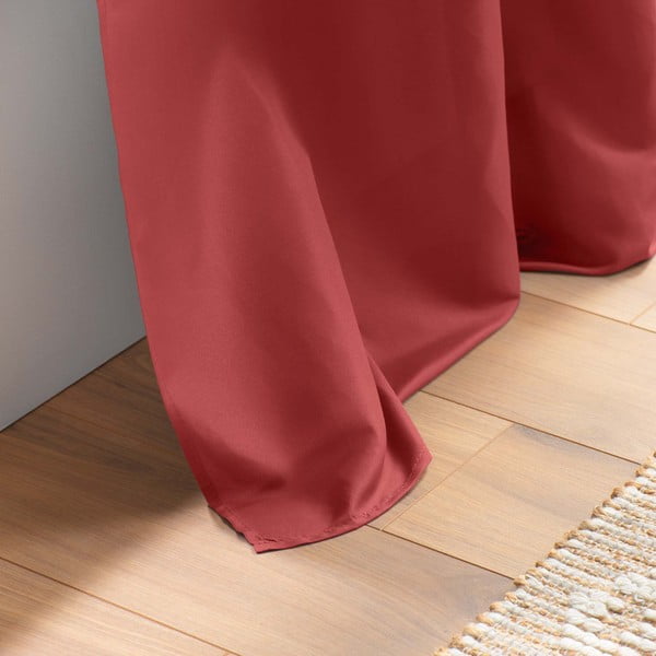 Tenda rossa in microfibra 140x260 cm Absolu – douceur d'intérieur-image-3