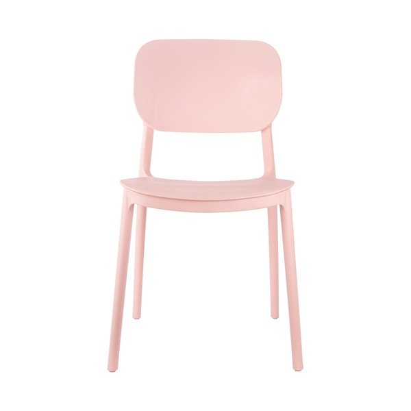 Set di 4 sedie da pranzo in plastica rosa chiaro Cheer - Leitmotiv-image-2