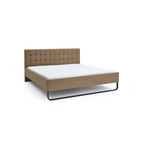 Letto matrimoniale imbottito marrone chiaro rete non inclusa 180x200 cm Lambada – Meise Möbel