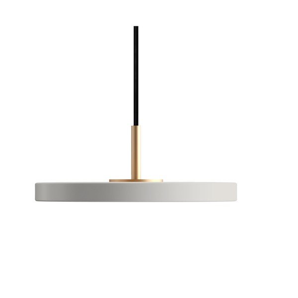 Apparecchio a sospensione LED grigio chiaro con paralume in metallo ø 15 cm Asteria Micro - UMAGE-image-4