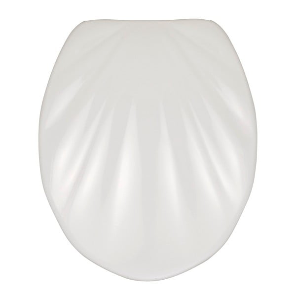 Sedile per wc bianco con chiusura facilitata Premium , 45,5 x 38 cm Sea Shell - Wenko