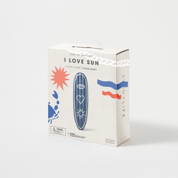 Lettino gonfiabile I Love Sun Luxe - Sunnylife-image-4