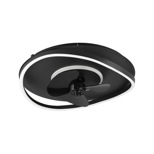 Plafoniera LED nera opaca Sortland – Trio