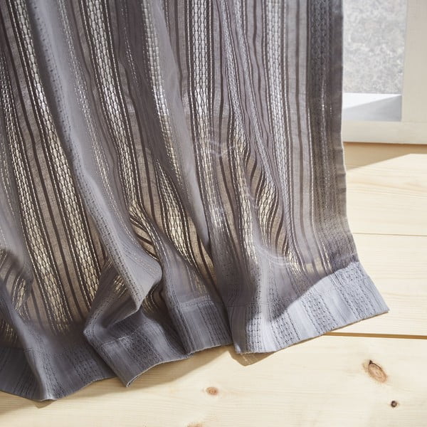 Tende grigie in set di 2 pezzi 229x140 cm Zofia Broderie Anglaise - Pineapple Elephant-image-3