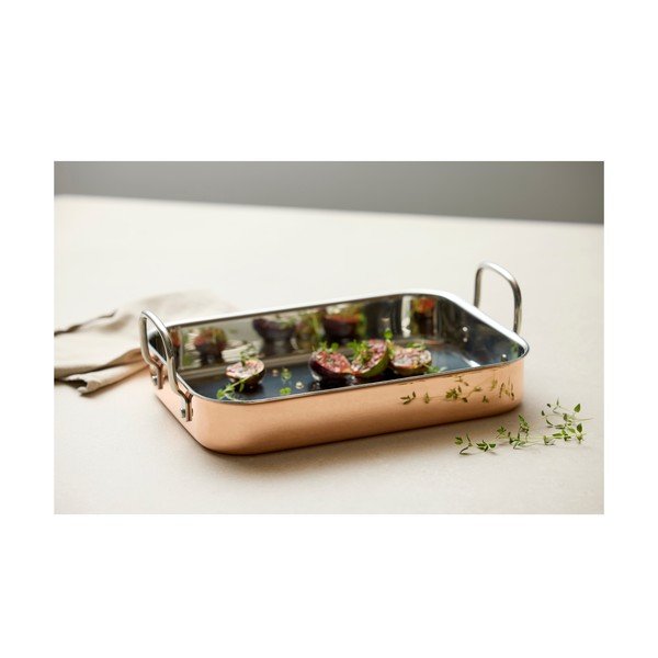 Teglia da forno in rame e acciaio inox 25,5x35 cm – Blomsterbergs-image-1